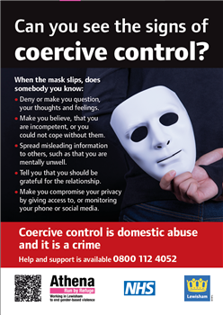 LBL Can you see the signs of coercive control image of poster