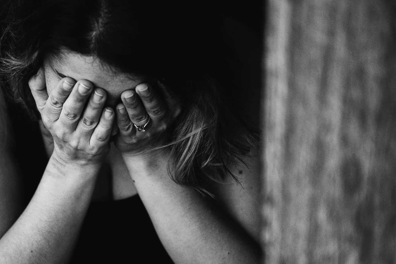 frustrated mother from crying infant