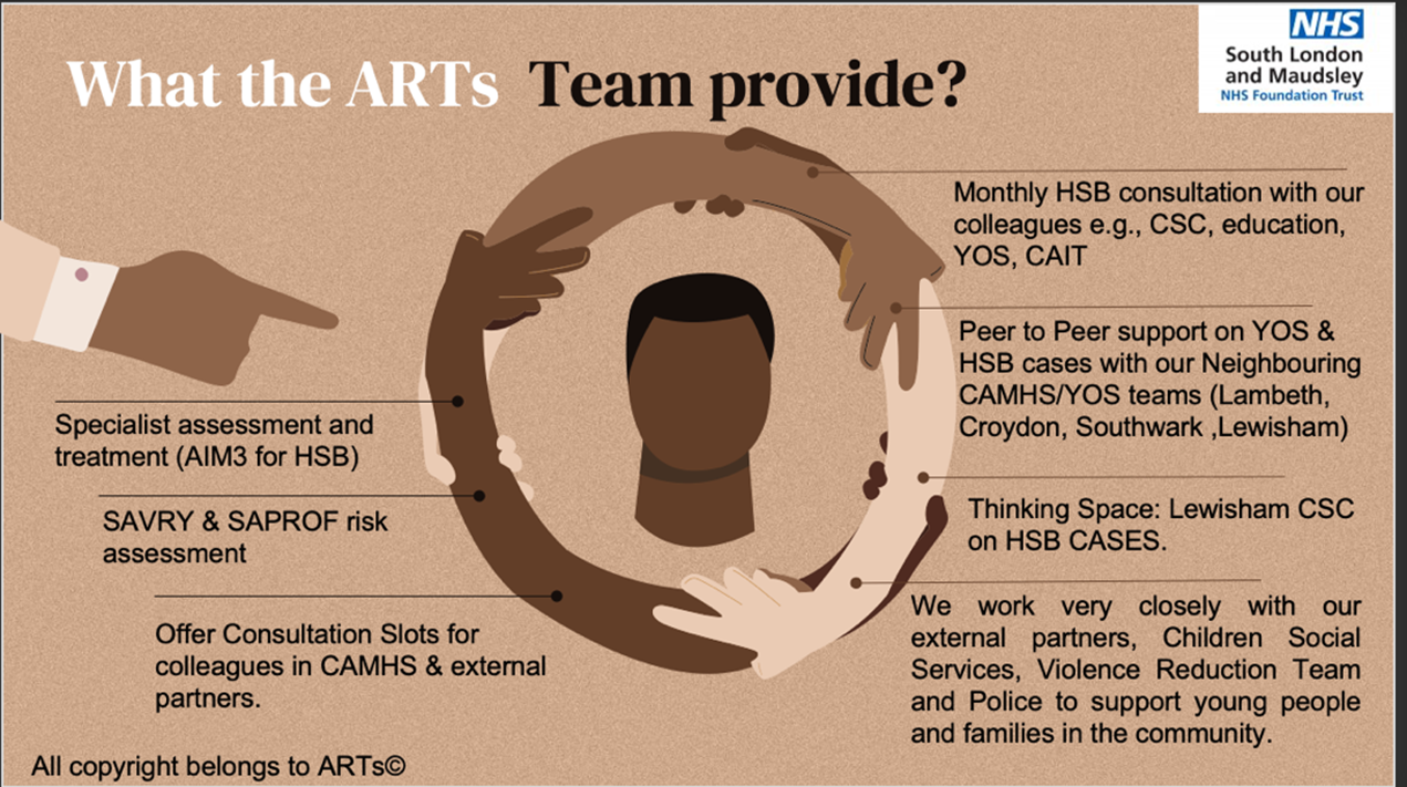 What the ARTs Team provide flyer